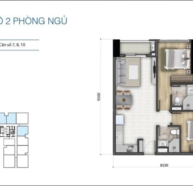 Cần bán căn hộ Tân Bình có sân vườn, view công viên Gia Định mát mẻ, thiết kế 2PN