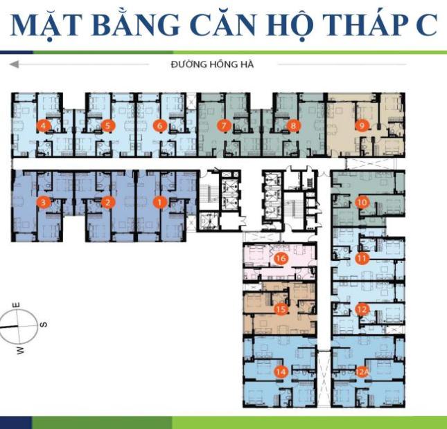 Cần xoay vốn nên bán CH 2 phòng ngủ, DT 69m2, tầng thấp view hồ bơi hướng Bắc đẹp