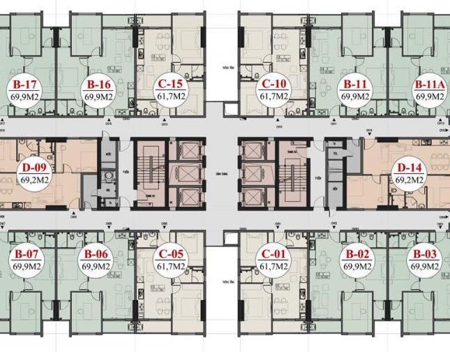 Căn hộ Thăng Long Capital Giá chỉ 18 tr/ m2 Cách Mỹ Đình chỉ 7 phút