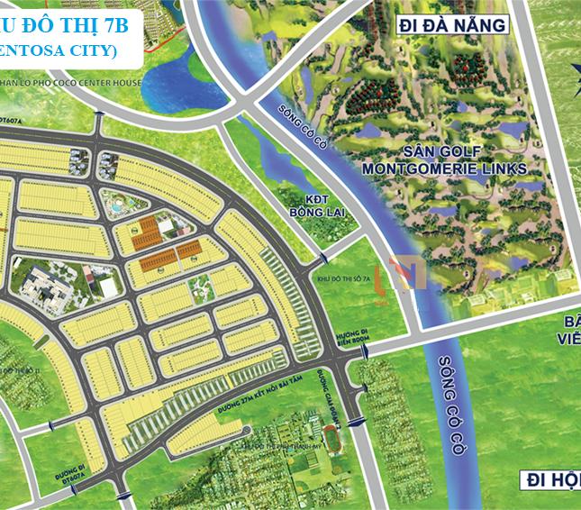 Bán gấp 3 lô đường 100m2 đường 10m5 dự án Khu đô thị 7B (Sentosa City). LH ngay 0935024000