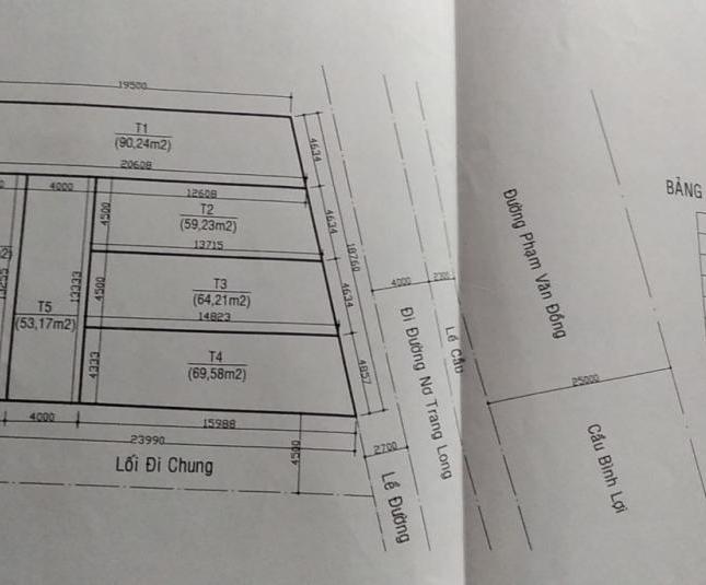 Bán lô đất mặt tiền Phạm Văn Đồng, P. 13, Bình Thạnh, 18 x 22m = 390m2