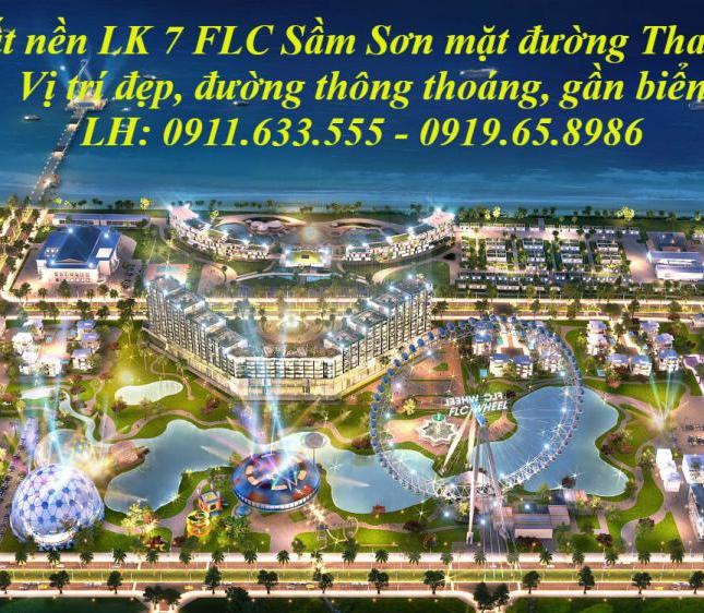 Bán đất FLC Sầm Sơn  - LK7 mặt đường Thanh Niên 