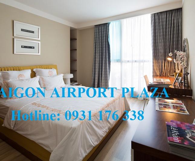 Bán căn hộ Saigon Airport Plaza 95m2, 4.1 tỷ, đủ nội thất, sổ hồng, view sân vườn. LH 0931 176 338