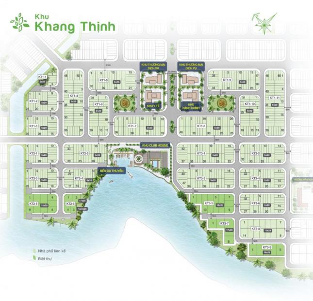 Nền góc khu Khang Thịnh 2,52 tỷ/nền 187,5m2 dự án Biên Hòa New City 0909010669