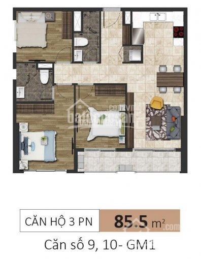 Golden Mansion 85m2, 3PN, 2WC, hướng Bắc, đã nhận nhà cần bán gấp, vào ở ngay, nhà mới 100%