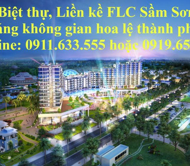 Bán nhà đất Sầm Sơn -  Liền kề  LK23,24,25 FLC  Sầm Sơn - mặt đường Thanh Niên - TP. Sầm Sơn. 