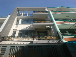 Bán nhà quận 6, mặt tiền đường Bình Phú, lửng + 3 lầu