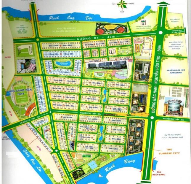 Bán đất nền dự án tại Dự án Khu đô thị Him Lam Kênh Tẻ, Quận 7,  Hồ Chí Minh