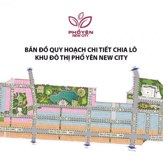 Cực hót, đầu tư ngay dự án Phổ Yên New City với giá ưu đãi 8.5tr/m2, đường 24m, LH 0962 76 9876