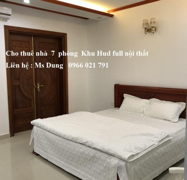 Cho thuê nhà 7 phòng khu Hud Full nội thất tại Trung tâm TP Bắc Ninh