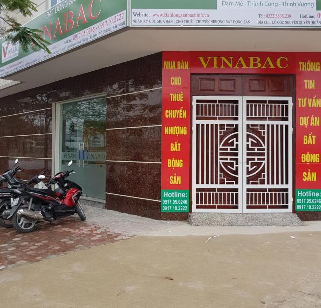 Bán lô góc 2 mặt tiền  dự án Viglacera  ,  Yên Phong , Bắc Ninh