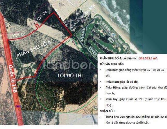 Đất nền ven biển FLC Quy Nhơn, Sổ đỏ từng nền, xây dựng tự do,cách biển 100m