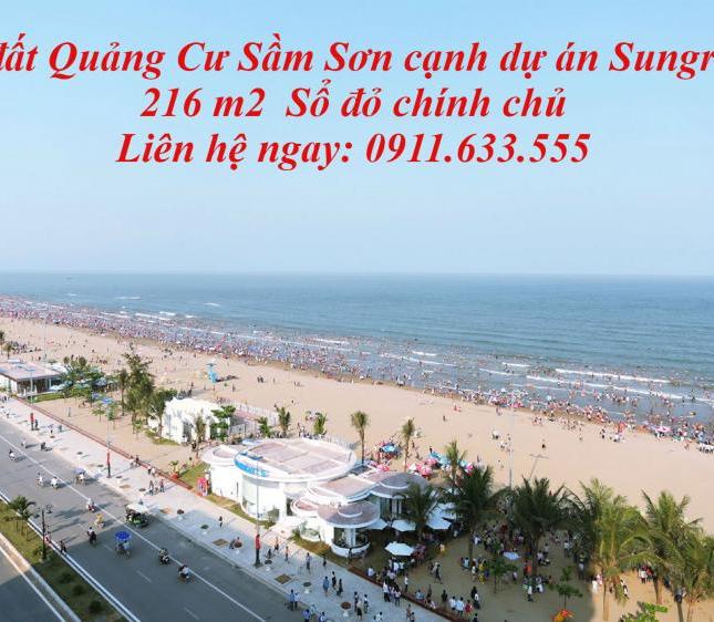 Bán đất Sầm Sơn, thuộc xã Quảng Cư, cạnh dự án Sungroup, sổ đỏ chính chủ, liên hệ 0911633555