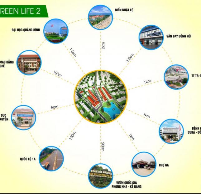 Chính thức mở bán Dự Án Green Life - dự án đất nền giá rẻ tp Đồng Hới giai đoạn 2 vào ngày 19/5/2019 