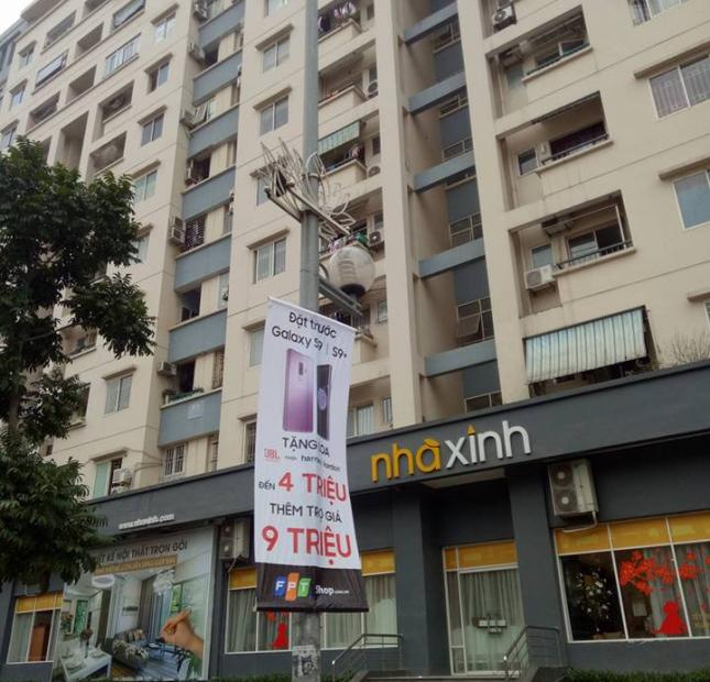 Cho thuê căn hộ chung cư 3 phòng ngủ, DT: 120m2, tại KĐT Resco, Phạm Văn Đồng.