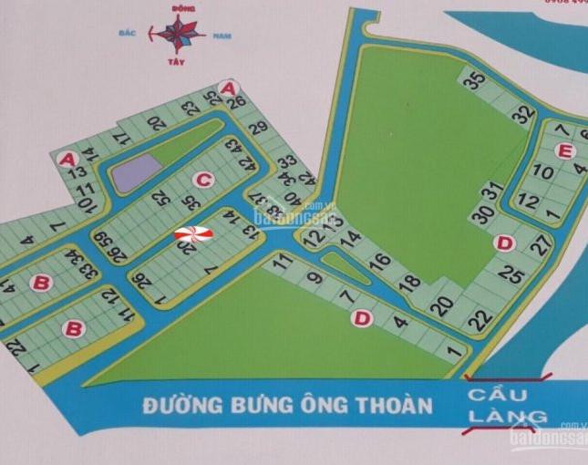 Chuyên đất nền sổ đỏ dự án Thời Báo Kinh Tế đường Bưng Ông Thoàn, sổ đỏ giá 32,5 triệu/m2