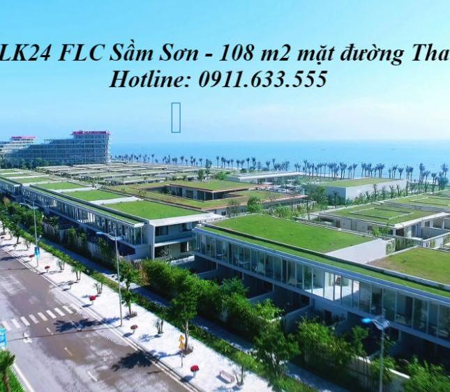 Bán nhà liền kề FLC Sầm Sơn Thanh Hóa, LK24 mặt đường Thanh Niên, ĐT 0911633555