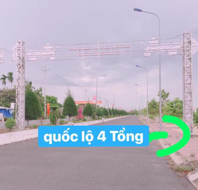 Bán dự án khu hành chánh vĩnh thạnh trục chính quốc lộ 4 tổng 1000 ,giá chỉ từ 550tr/nền