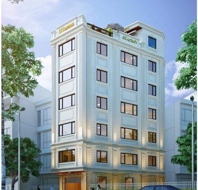 Cho thuê tòa nhà tại Hoàng Ngân gần ngã 4 Nguyễn Thị Định 75m x 6 tầng,65tr/tháng