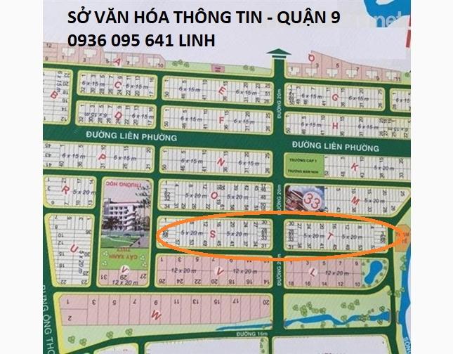 Bán đất nền dự án Sở Văn Hóa Thông Tin, Phú Hữu, Q9, DT 100m2 giá chỉ 43.5tr/m2