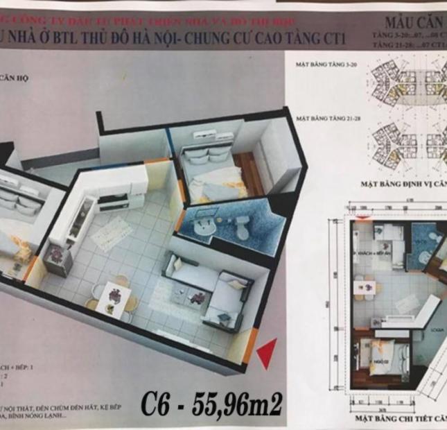 Hot Hot!!! Dự án CT1 mở bán đợt cuối cùng 15 căn góc 2PN giá chỉ từ 670 triệu 