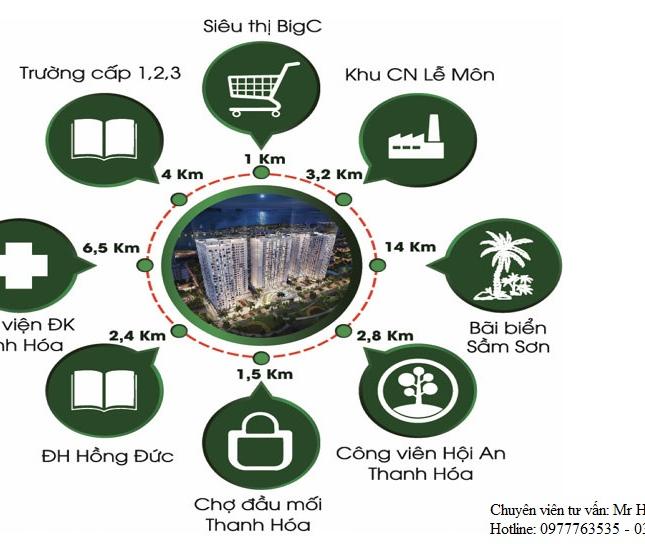 Bán căn hộ 1 phòng ngủ dự án Chung cư Xuân Mai chỉ 490 triệu