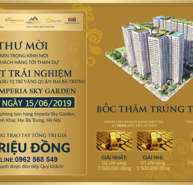 QUÀ TẶNG SIÊU SỐC – MUA 1 SỞ HỮU 2 CĂN HỘ - TRỊ GIÁ 2,8 TỶ ĐỒNG. HOTLINE:0962 568 549