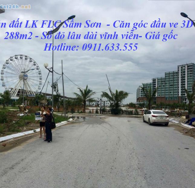 Bán đất liền kề FLC Sầm Sơn Thanh Hoá căn góc đầu ve 3D, LH 0919.65.8986