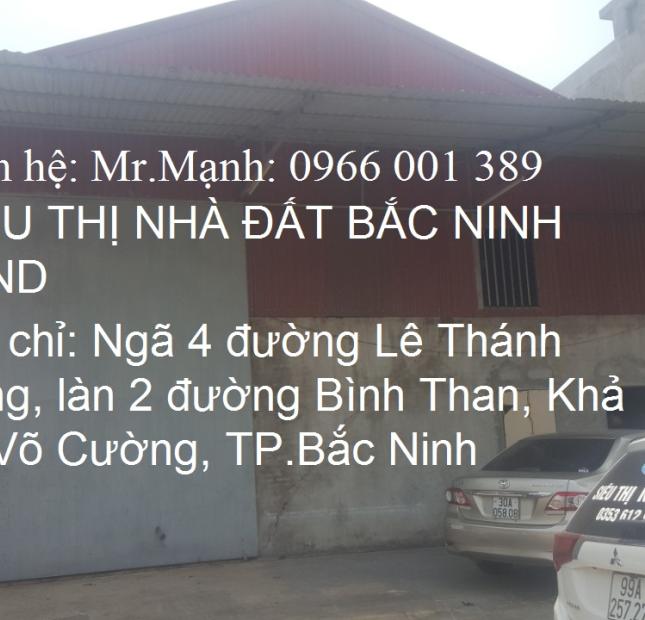 Cho thuê kho xưởng rộng 350m2 tại khu Khắc Niệm, TP.Bắc Ninh