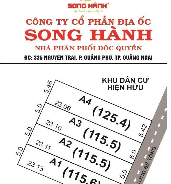 Bán 4 Lô Trục Đường Hoàng Hoa Thám