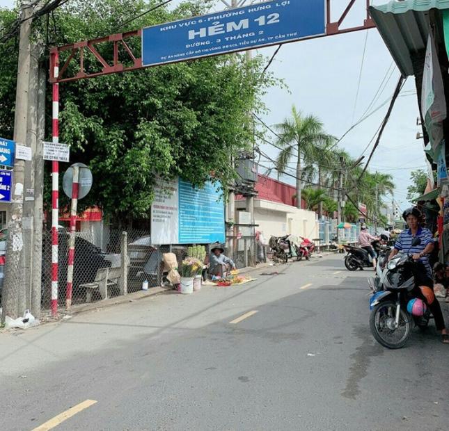 Bán nhà trêt lầu hẻm 12 đường 3/2 Ninh Kiều dt 47m2 giá 1ty650 triệu 