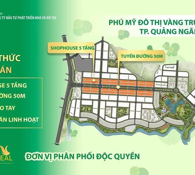 Phân phối độc quyền SHOPHOUSE Phú Mỹ - Tại trung tâm Quảng Ngãi