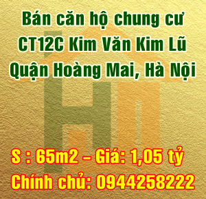 Bán căn hộ CT12C Kim Văn Kim Lũ, Quận Hoàng Mai, Hà Nội