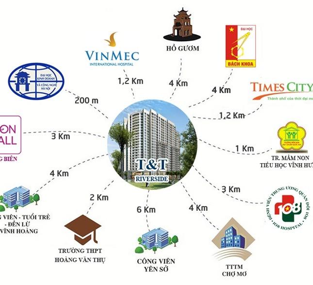 Bán gấp căn hộ chung cư tại Dự án T&T Riverview, Hoàng Mai,  Hà Nội diện tích 98,9m2  giá 2,35 Tỷ