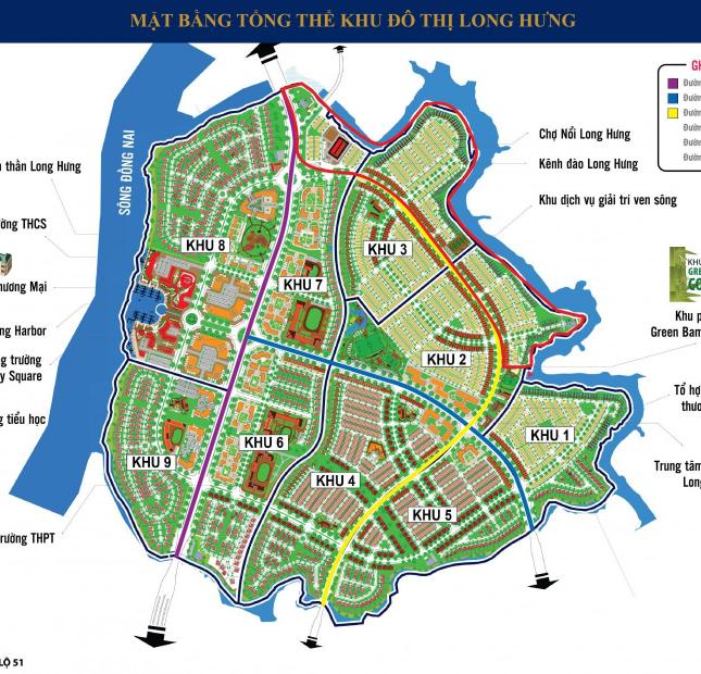 Cần Sang Nhượng Lô Đất Long Hưng dt 100m2, Khu 4, Đường Thông Rd02, Vị trí tuyệt đẹp giá 2,62 Tỷ