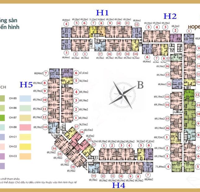 Bán gấp suất ngoại giao 69.19m2 dự án noxh Phúc Đồng – Hope Residence. LH 0972 193 269
