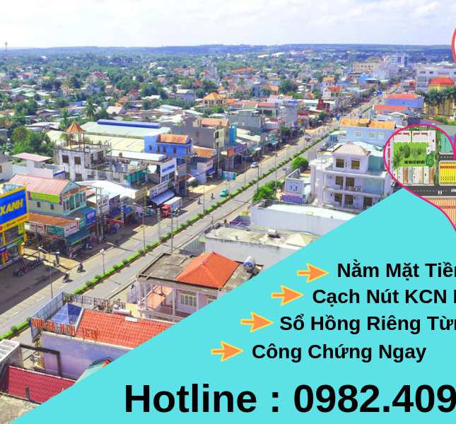 Bán đất 2 mặt tiền nằm ngay KCN lớn nhất nhì Bình Phước