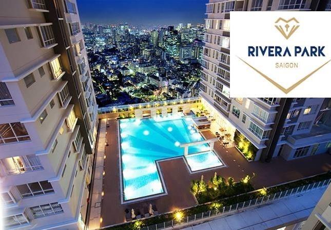 Cần cho thuê 2 căn hộ Rivera Park Sài Gòn Q10.77m,2pn,nội thất đầy đủ view hồ bơi giá 18tr/th Lh 0932204185