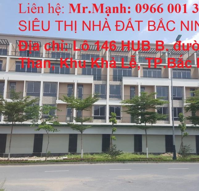 Bán nhà liền kề Shophouse khu Hud B đường Bình Than, Võ Cường, TP.Bắc Ninh