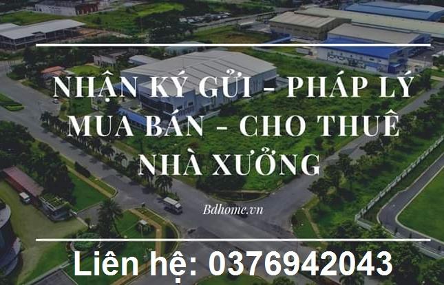 Xưởng cho thuê cụm công nghiệp Tân Uyên, Bình Dương, xây mới 100%, giá rẻ.