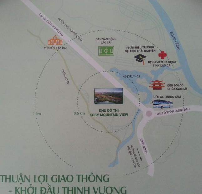 Mở bán đất nền dự án kosy trung tâm Lào Cai