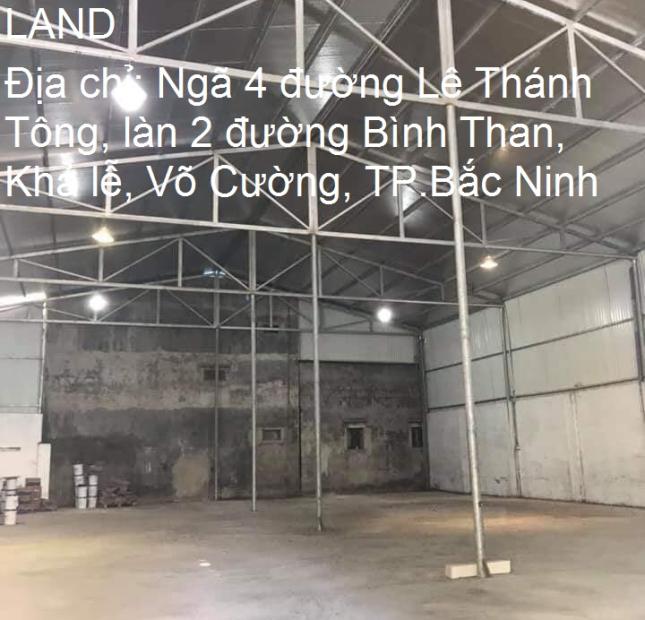 Cho thuê kho xưởng rộng 1000m2 tại Thuận Thành, Bắc Ninh
