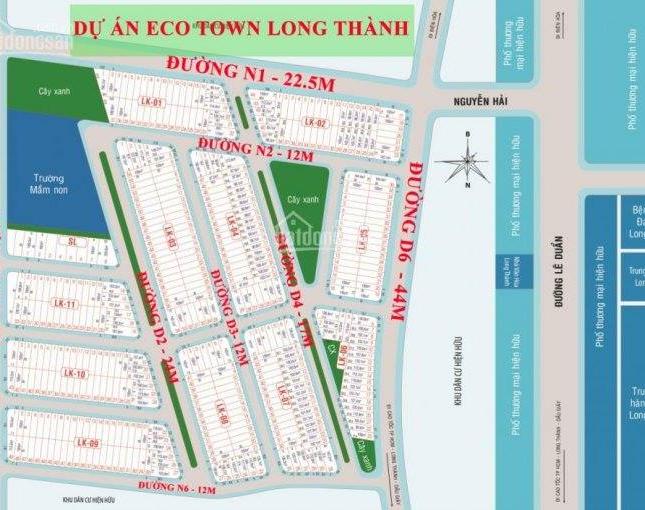 Eco Town Long Thành - đất nền cửa ngõ sân bay LT - khu DC cao cấp số 1 TTLT