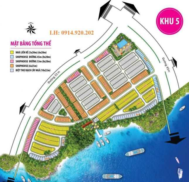 Bán lô đất khu 5, RD22, dt 5x20m, hướng Đông Nam, Dự án Long Hưng, Biên Hòa, Đồng Nai