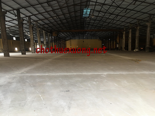 Cho thuê gấp nhà xưởng tại thành phố Bắc Giang DT 5005m2 giá tốt 
