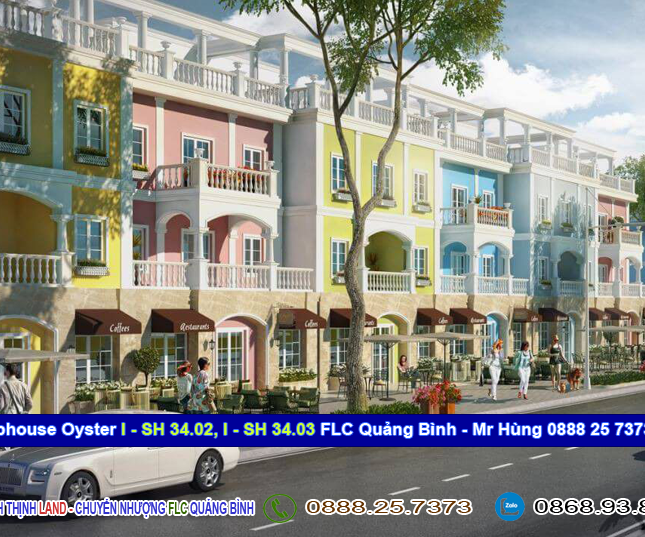 Cần bán 2 Shophouse OYTER I-SH 34.02 & 34.03A, dự án FLC Quảng Bình