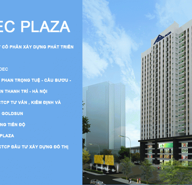 Bán cắt lỗ suất ngoại giao dự án Tabudec Plaza giá cực rẻ chỉ từ 18tr/m2. Ký trực tiếp HĐMB