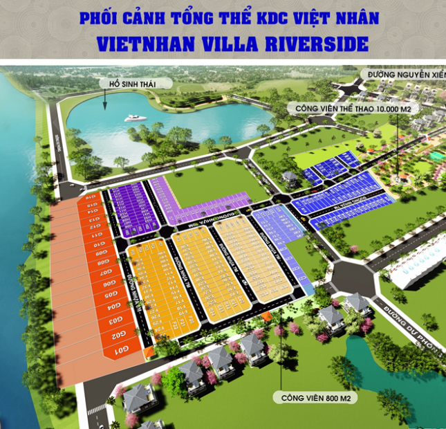 Bán Đất Dự Án Việt Nhân Villa Reverside P.Trường Thạnh, Quận 9 Giá rẻ !