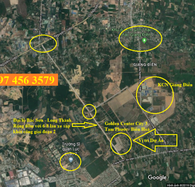Bán đất nền dự án tại Đường Bắc Sơn - Long Thành, Biên Hòa,  Đồng Nai diện tích 90m2  giá 750Triệu/ Nền