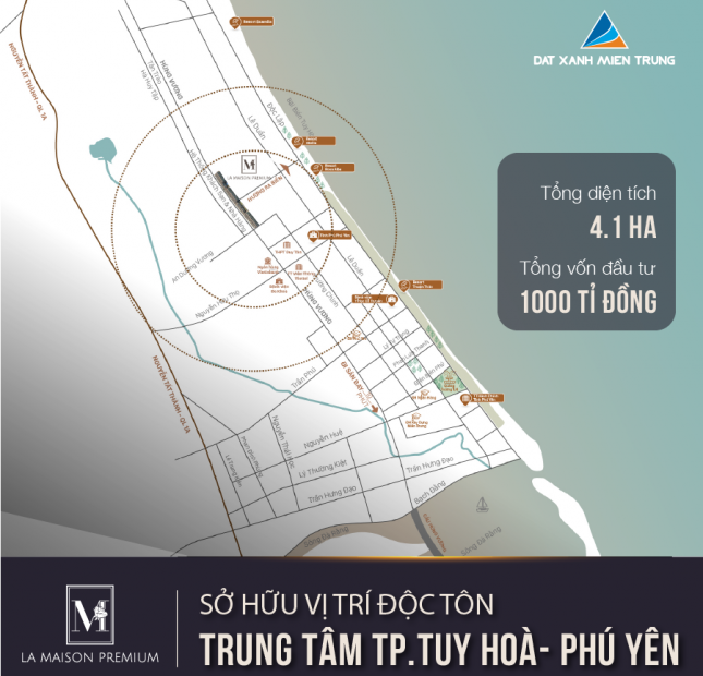 Mở bán dự án mặt tiền đường Hùng Vương, trung tâm TP Tuy Hòa, cạnh Vincom, APEC sát biển